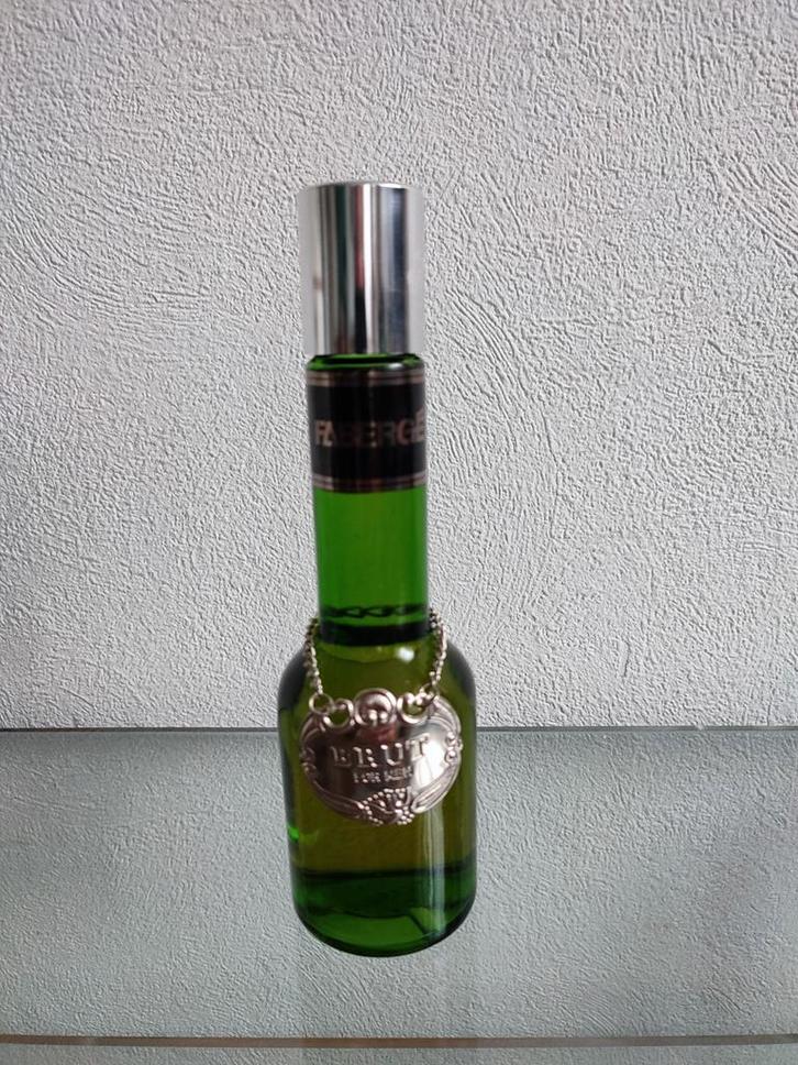 Vintage Fabergé Brut Vol! Glas Collectors item VOL Elvis P., Verzamelen, Parfumverzamelingen, Nieuw, Parfumfles, Gevuld, Ophalen of Verzenden