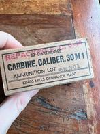 WO2 Amerikaans M1 Carbine doosje .30 #3 karabijn juni 1944, Amerika, Ophalen of Verzenden