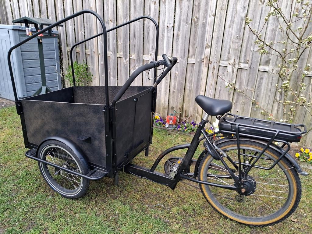 Elektrische bakfiets Vogue Troy – rijdt goed, Fietsen en Brommers, Elektrische fietsen, Ophalen, Gebruikt, Overige merken