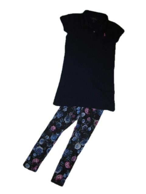 Super mooi donker blauw RALPH LAUREN setje maat 122., Kinderen en Baby's, Kinderkleding | Maat 122, Zo goed als nieuw, Setje, Ralph Lauren