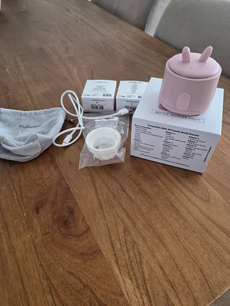 Mooie roze baby flessen opwarmer., Ophalen, Zo goed als nieuw