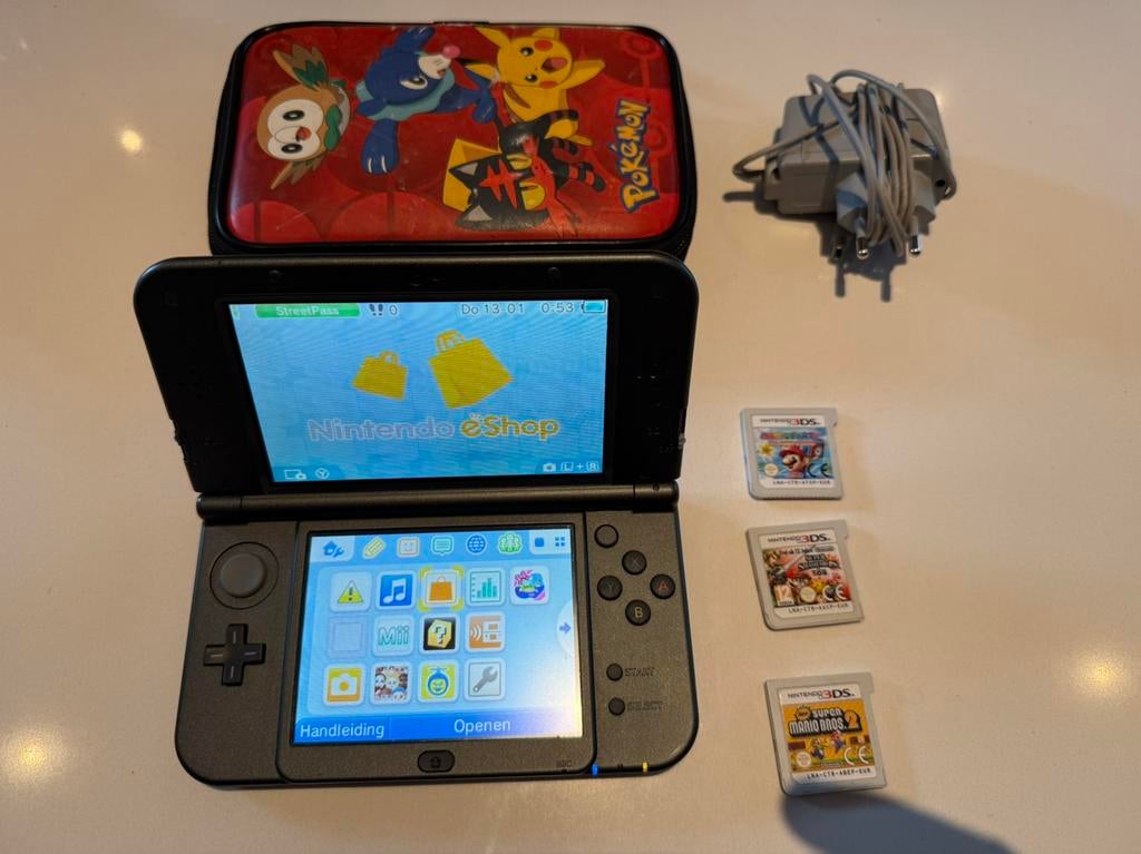 New Nintendo 3DS XL - compleet!, Spelcomputers en Games, Spelcomputers | Nintendo 2DS en 3DS, Ophalen of Verzenden, Zo goed als nieuw