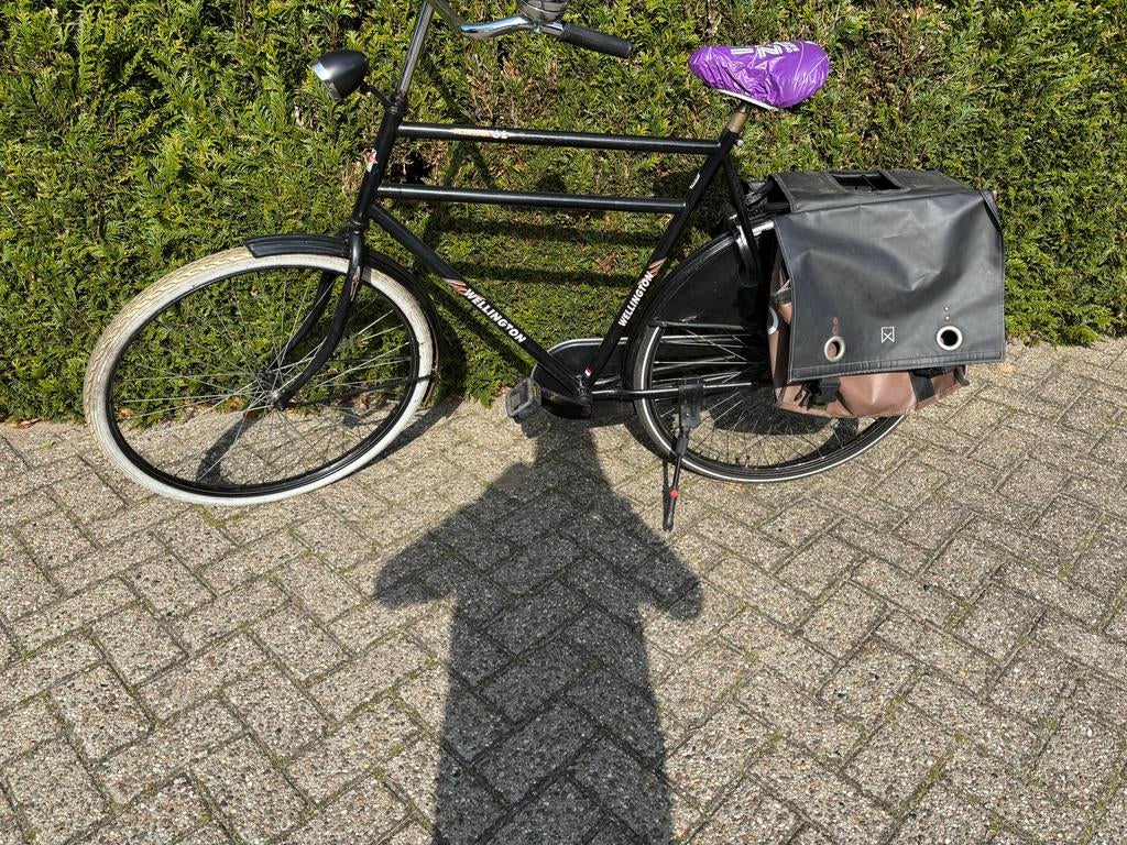 Herenfiets hoog model 65 cm met dubbele boven  stang., Fietsen en Brommers, Fietsen | Heren | Herenfietsen, 65 cm of meer, Ophalen of Verzenden