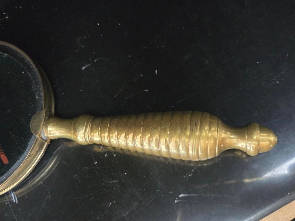 Vergrootglas met messing handvat, Antiek en Kunst, Ophalen of Verzenden