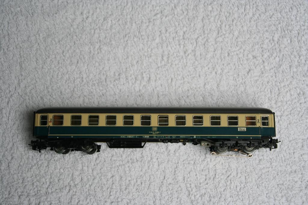 Märklin H0 2e kl DB 518022-70566-0 turquoise beige (4.1), Wisselstroom, Wagon, Ophalen of Verzenden, Zo goed als nieuw