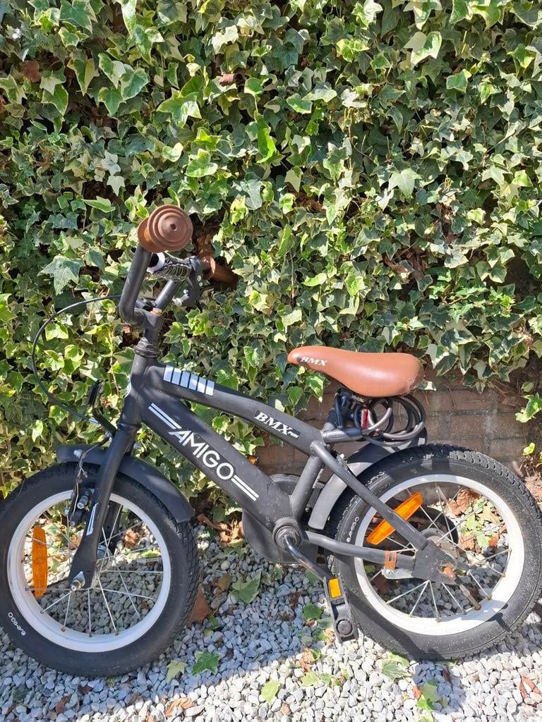 Amigo BMX kinderfiets - Zwart, Fietsen en Brommers, Ophalen, Staal, Amigo, 16 tot 20 inch