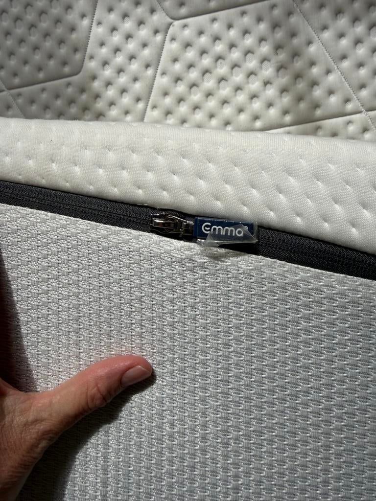 Emma topper marras 195x195 cm - Zo goed als nieuw, Huis en Inrichting, Slaapkamer | Matrassen en Bedbodems, Ophalen, Tweepersoons