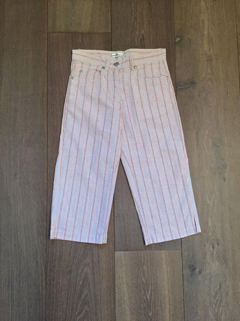 ZGAN wijd broekje ingeweven streeppatroon; Bijenkorf; mt 152, Kinderen en Baby's, Kinderkleding | Maat 152, Broek, Meisje, Ophalen of Verzenden