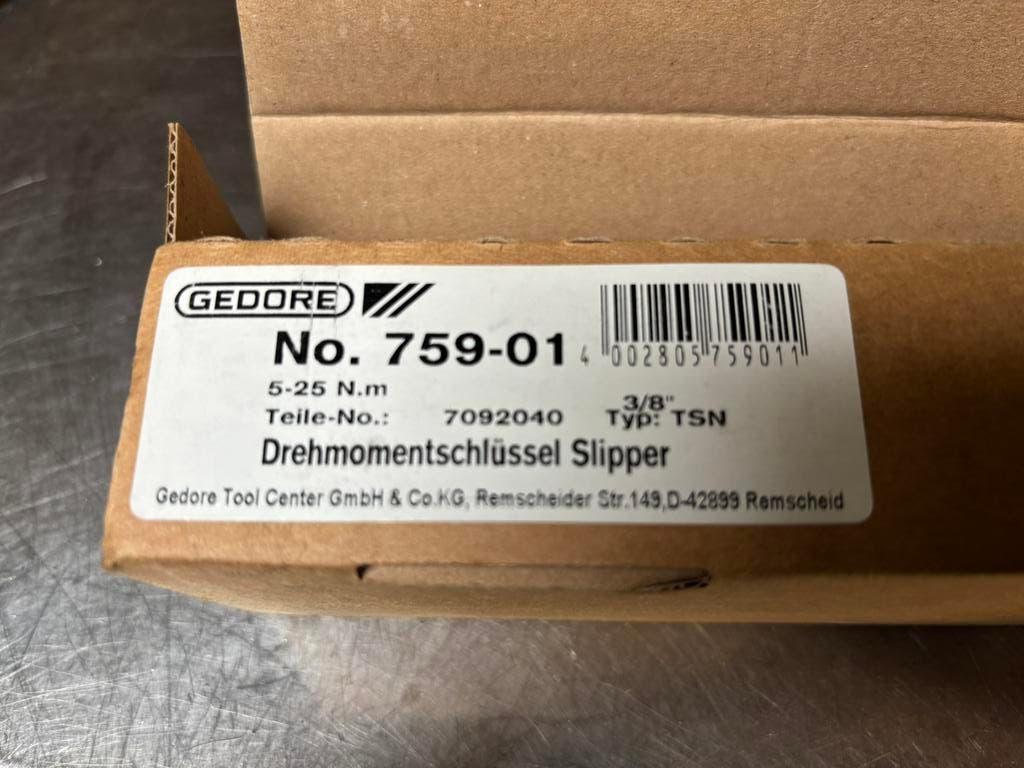 Gedore momentsleutel No 759-01 5-25 Nm, Ophalen of Verzenden, Nieuw