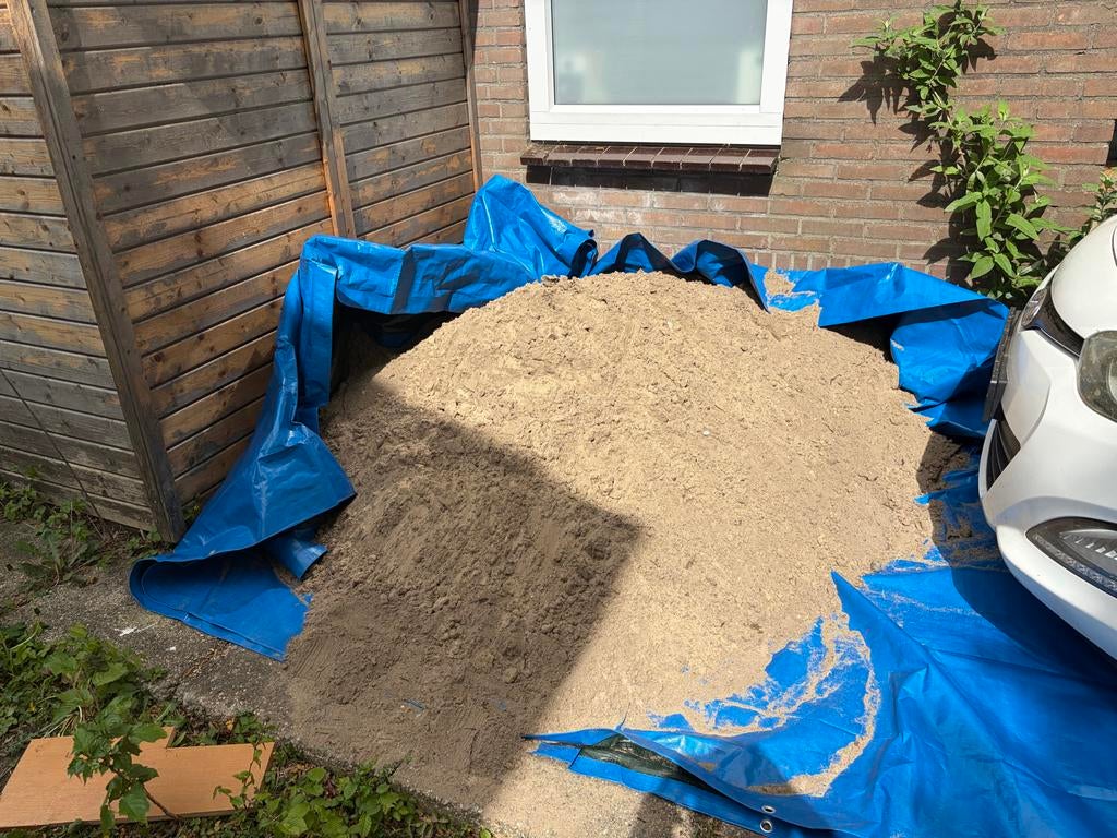 Ophoogzand circa 2m2, Ophalen, Gebruikt, Ophoogzand