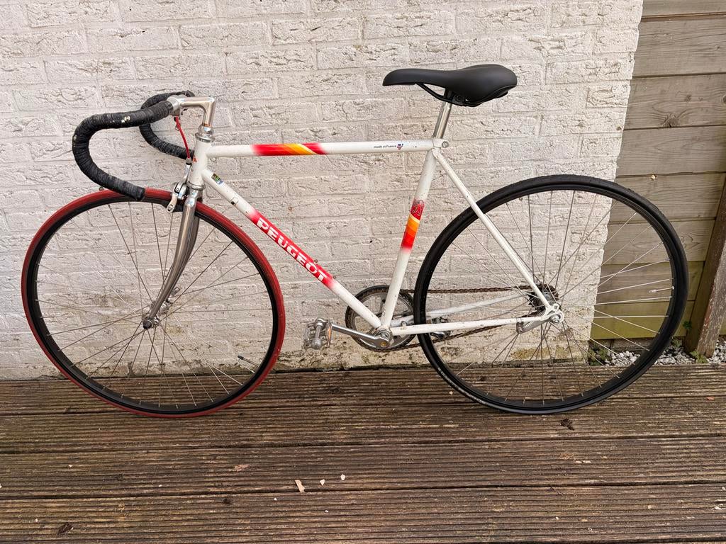 Vintage Peugeot Racefiets - Klassieke Franse Stijl, Fietsen en Brommers, Fietsen | Racefietsen, Gebruikt, Staal, Heren, 53 tot 57 cm