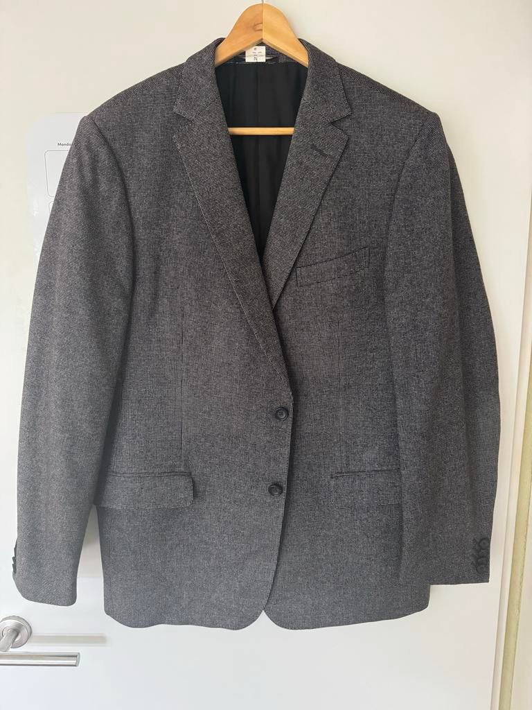 Zegna Colbert - grijs gemêleerd - maat 56 (XL), Ophalen of Verzenden, Gedragen, Maat 56/58 (XL), Grijs