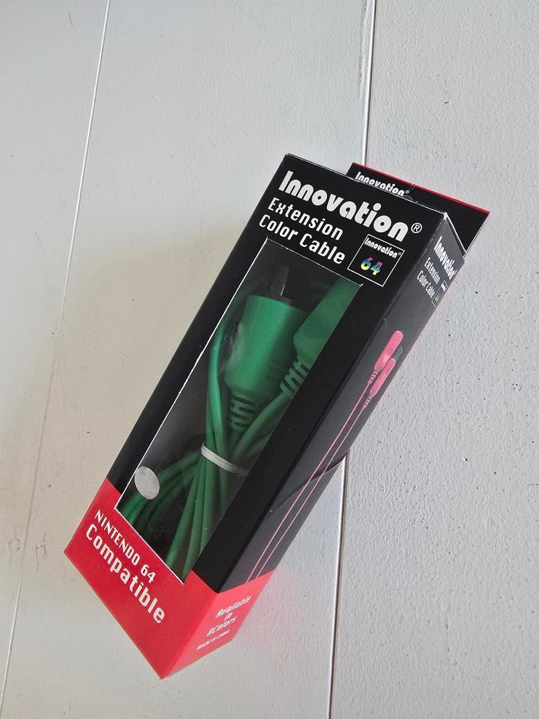Nintendo N64 Controller Verlengsnoer (2m) Groen - Innovation, Spelcomputers en Games, Ophalen of Verzenden, Nieuw, Nintendo 64