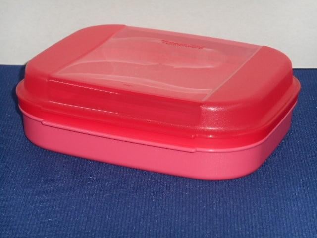 Tupperware Slankdoos 1,1 L. Roze / Variadoos Laag, Huis en Inrichting, Keuken | Tupperware, Ophalen of Verzenden, Nieuw