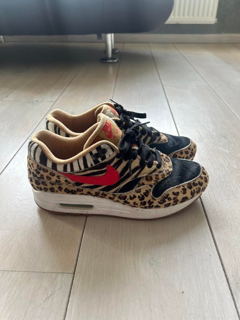 Nike Air Max 1 'Animal Pack' US8, Ophalen of Verzenden, Gedragen, Overige kleuren, Sneakers of Gympen