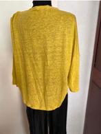 Anna van Toor shirt 100% linnen L, Kleding | Dames, Tops, Anna van Toor, Verzenden, Geel, Maat 42/44 (L)