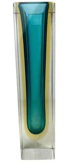 Murano - Flavio Poli - Vaas - Sommerso - Glas 1950's # 9575, Overige kleuren, Ophalen of Verzenden, Glas, S
