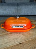 Le Creuset gietijzeren broodpan 29 cm – Volcanic, Ophalen of Verzenden, Nieuw, Gietijzer, Koekenpan of Braadpan