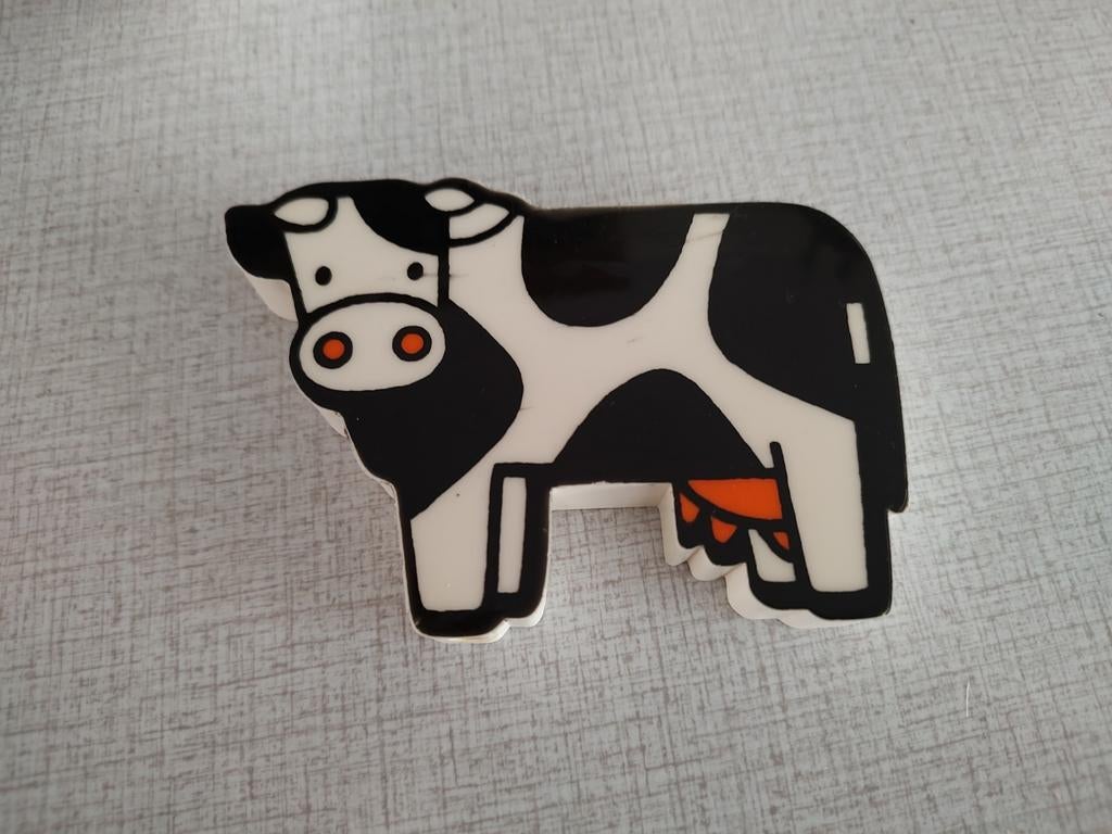 Vintage Dick Bruna Playcraft Koe Squeeze 'n Squeak 1972, Ophalen, Gebruikt, Overige typen, Met geluid