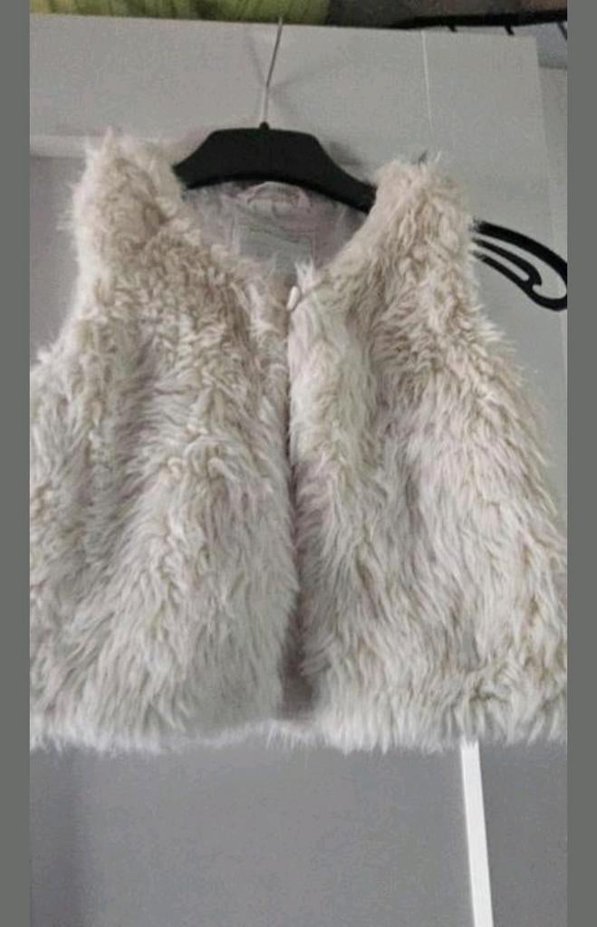 Beige vestje Maat 98, Kinderen en Baby's, Kinderkleding | Maat 98, Ophalen of Verzenden, Zo goed als nieuw, Meisje, Trui of Vest