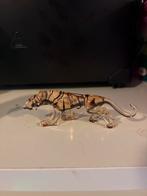 Murano glazen tijger beeldje - 11 cm, Verzamelen, Beelden en Beeldjes, Ophalen of Verzenden, Zo goed als nieuw, Dier