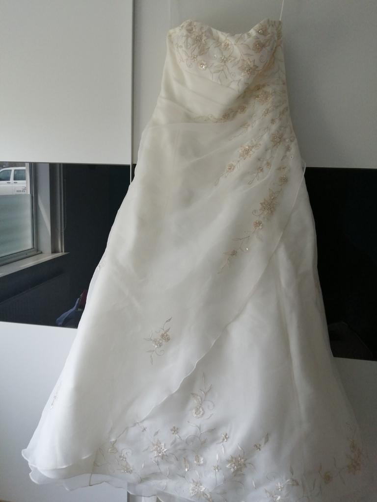 Trouwjurk - Gedragen, nog in goede staat, Ophalen, Gedragen, Wit, Trouwjurk
