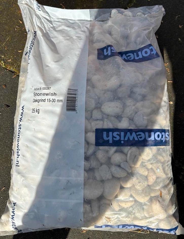 25 kg stenen van Gamma - Dakgrind 15-30 mm, Tuin en Terras, Grind, Keien en Split, Nieuw, Grind, Grijs, Overige materialen, Ophalen