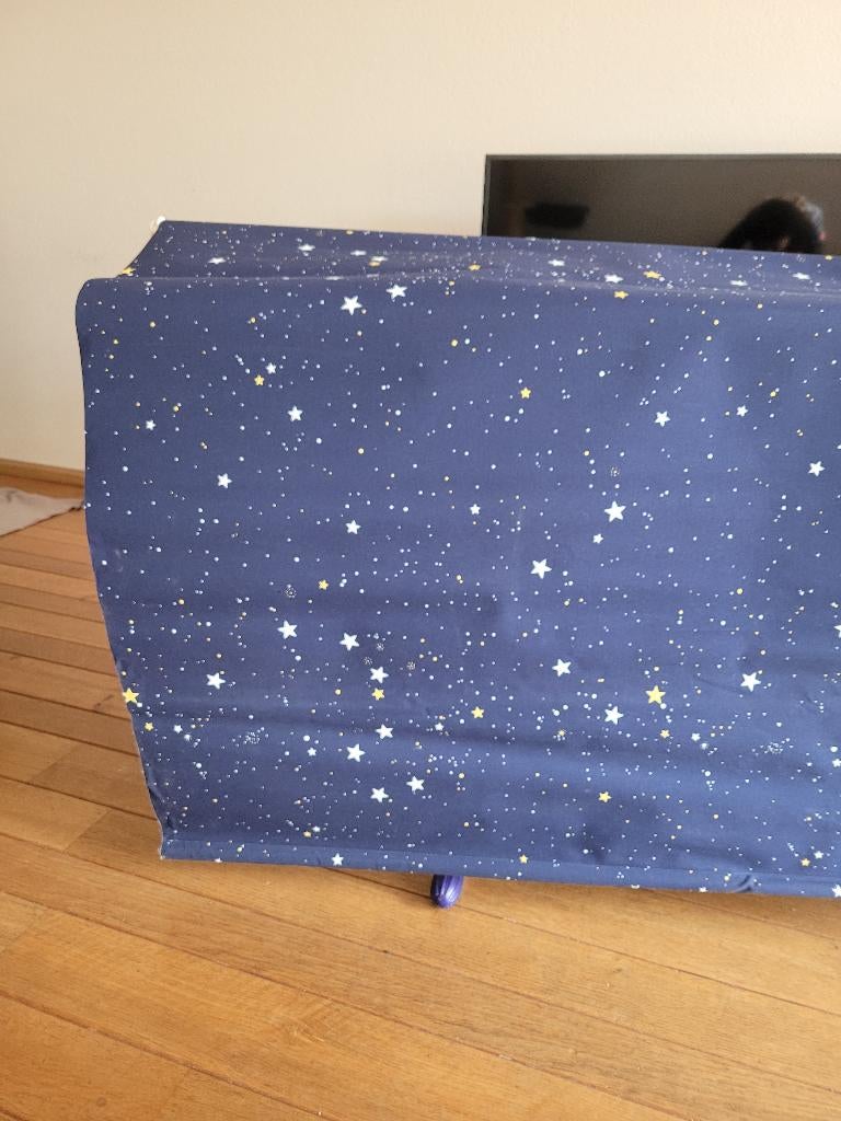 Rolgordijn verduisterend - sterren design, Ophalen, Gebruikt, Blauw, 200 cm of meer