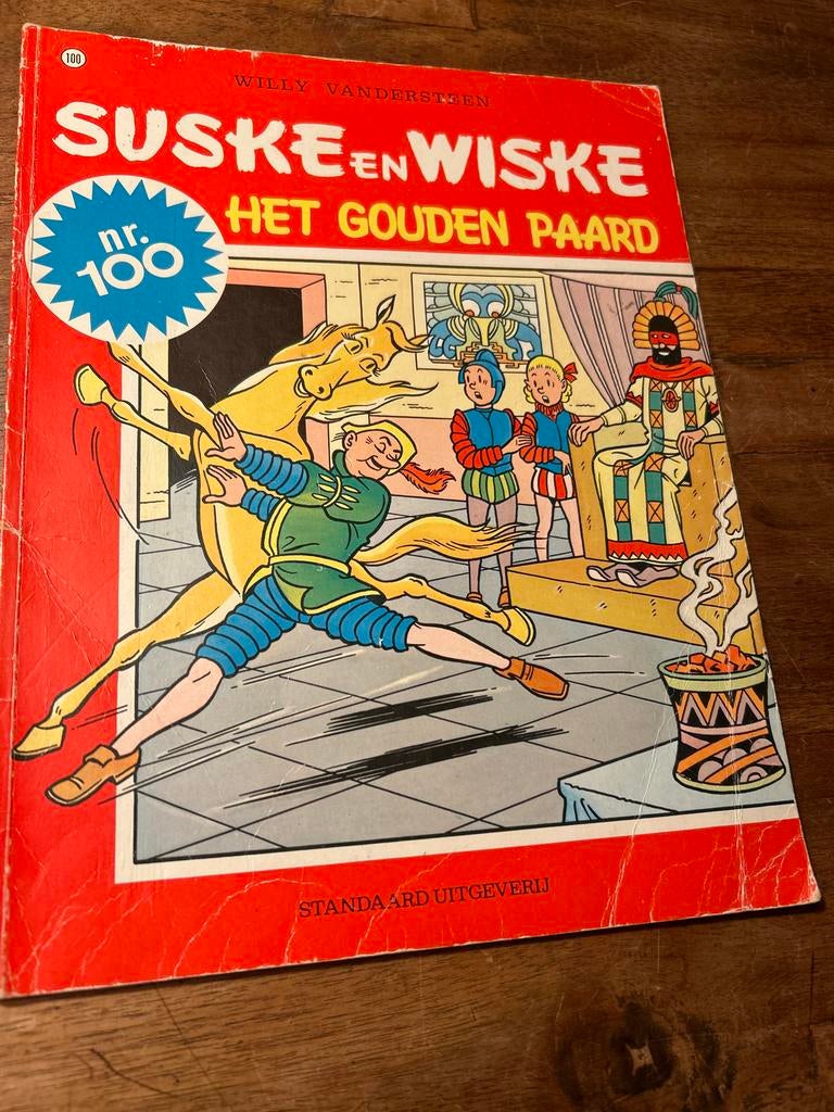 Suske en Wiske nr. 100 - Het Gouden Paard (Vintage), Boeken, Stripboeken, Gelezen, Eén stripboek, Ophalen of Verzenden