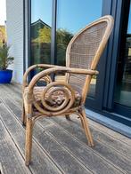 Vintage stoel rotan / manou, Ophalen, Gebruikt, Bruin, Riet of Rotan