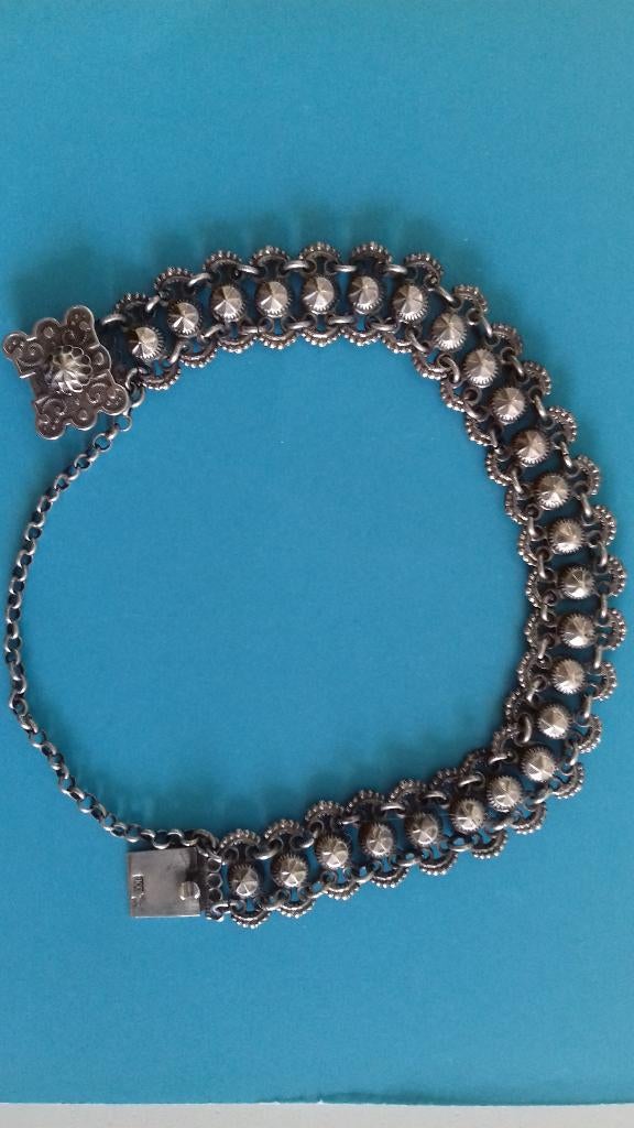 ARMBAND IN ZILVER, ANTIEK, Sieraden, Tassen en Uiterlijk, Antieke sieraden, Ophalen of Verzenden, Zilver, Armband