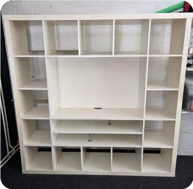 Kallax tv meubel wit, Ophalen, Gebruikt, Minder dan 150 cm, Minder dan 100 cm