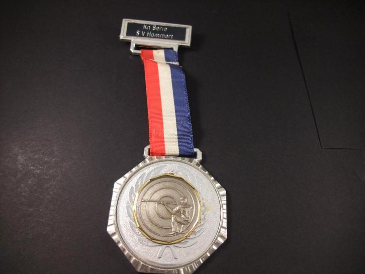 50 Mtr. Indoor  Kn. Serie 1988 S.V. Hommert schietvereniging, Postzegels en Munten, Penningen en Medailles, Overige materialen