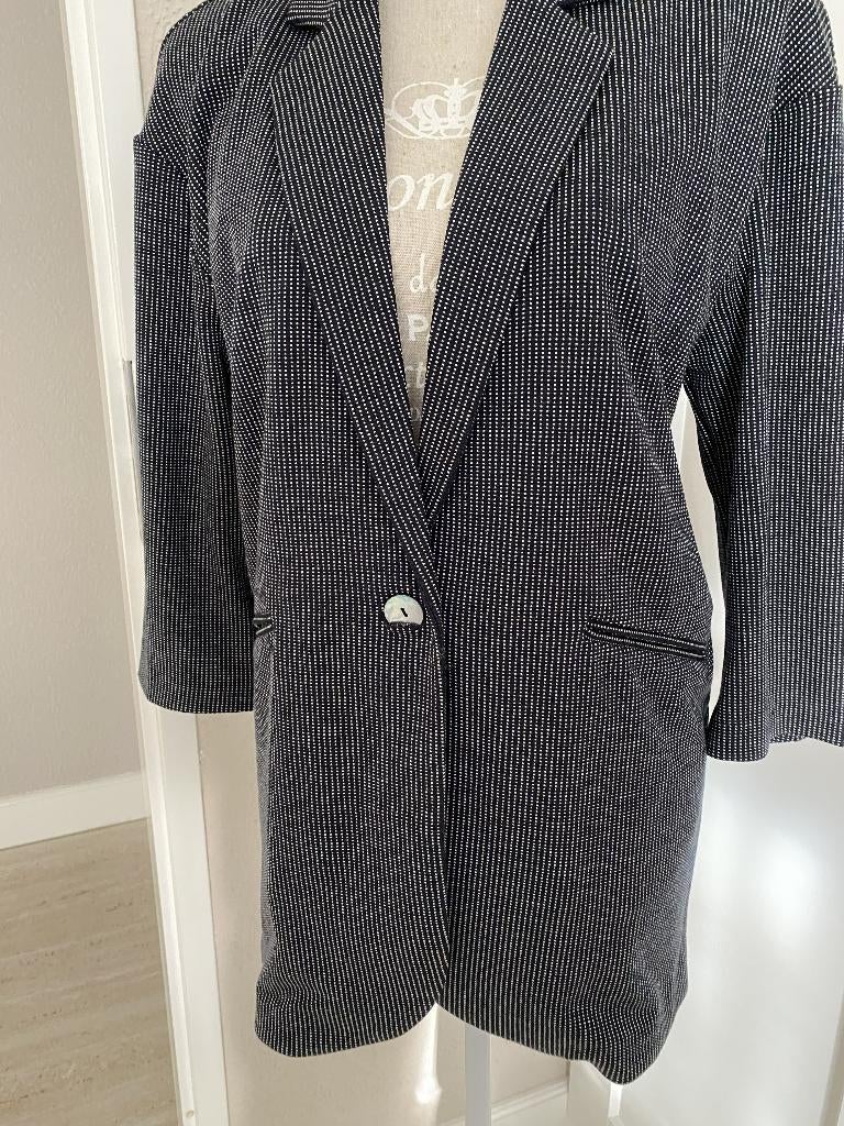 Stijlvol blauw jasje Maat 40 Merk Benetton, Maat 38/40 (M), Blauw, Benetton, Nieuw