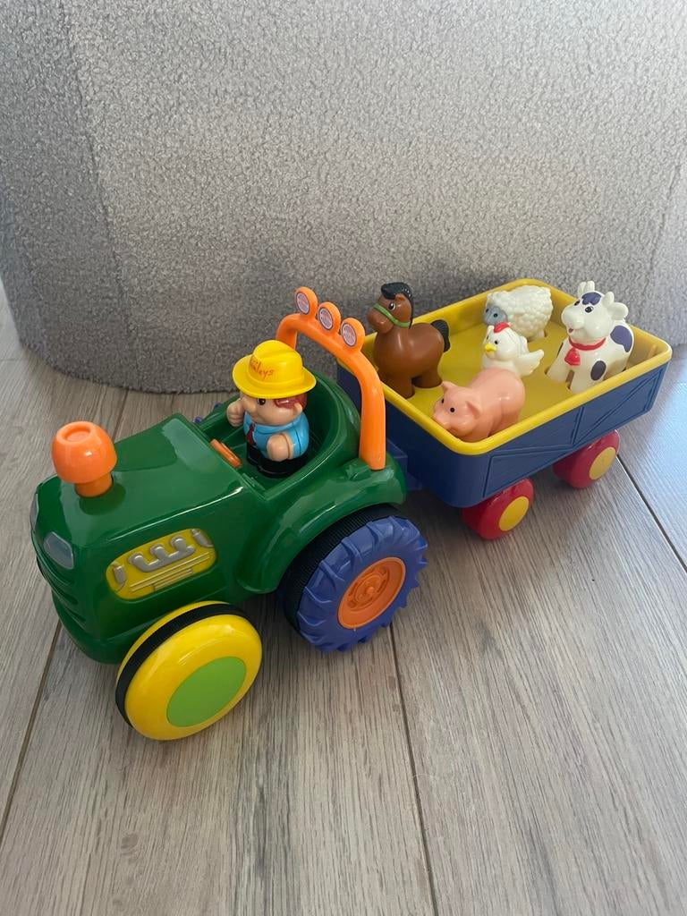 Big Steps Old McDonald Tractor met Aanhangwagen, Kinderen en Baby's, Speelgoed | Speelgoedvoertuigen, Ophalen, Zo goed als nieuw