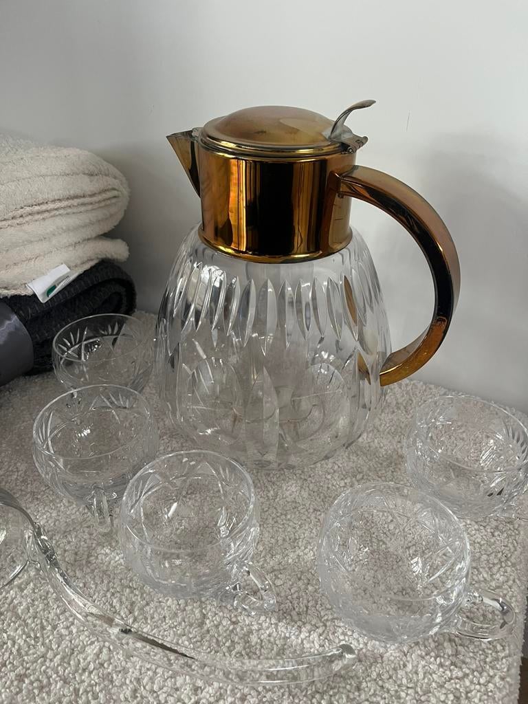 Nieuw Bowl/waterset, Ophalen of Verzenden, Zo goed als nieuw, Glas, Overige stijlen