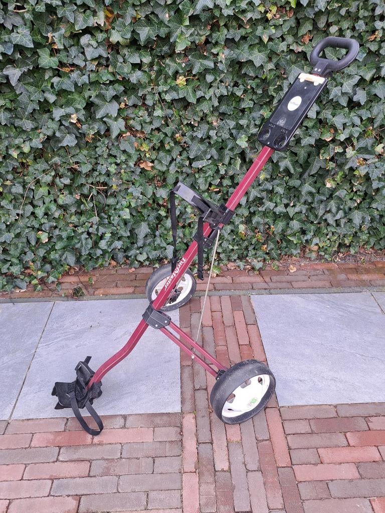 Inklapbare golftrolley  - golfkar, Ophalen of Verzenden, Zo goed als nieuw, Golfkar