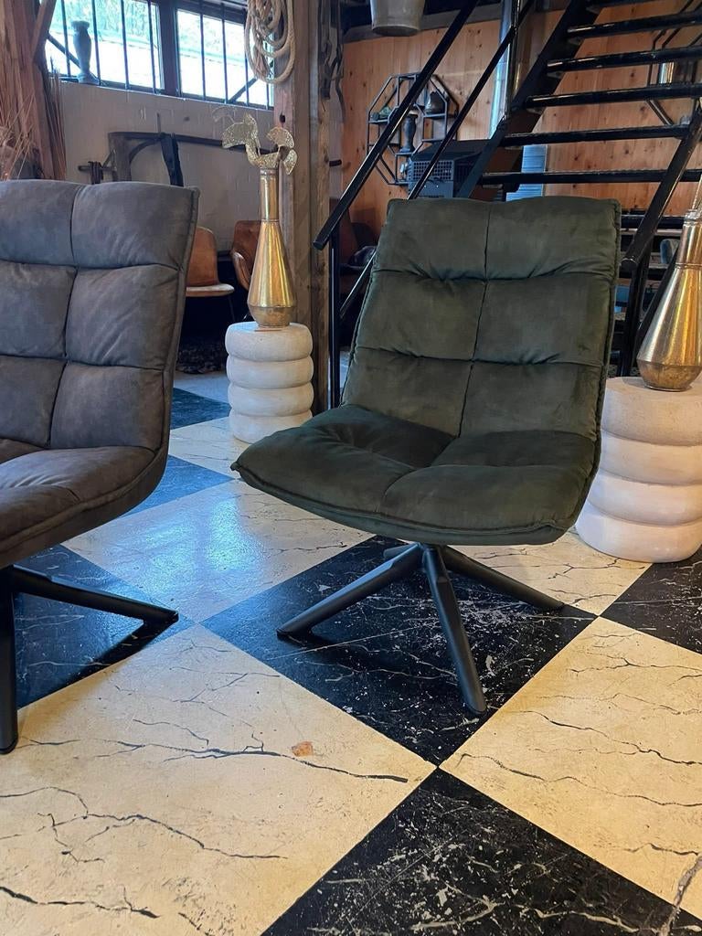 Fauteuil / relaxstoelen {Woudhof Wonen}, Ophalen of Verzenden, Gebruikt, Stof, 75 tot 100 cm