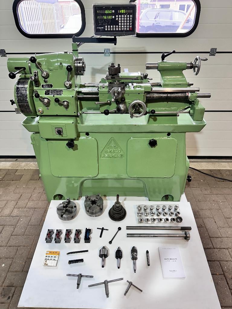 Ai Hembrug DR1S snelspaninrichting + digitale uitlezing, Ophalen of Verzenden, Gebruikt, Metaaldraaibank, Minder dan 500 mm