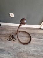 Vintage slangen lamp bruin, Ophalen of Verzenden