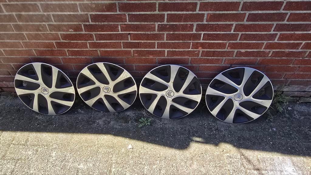 4x wieldoppen Citroën 16 inch, Auto diversen, Wieldoppen, Ophalen of Verzenden, Gebruikt