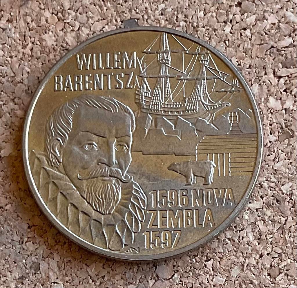 Penning - Nederland 5 euro 1996 Willem Barentsz Nova Zembla, Postzegels en Munten, Ophalen of Verzenden, Overige materialen, Nederland