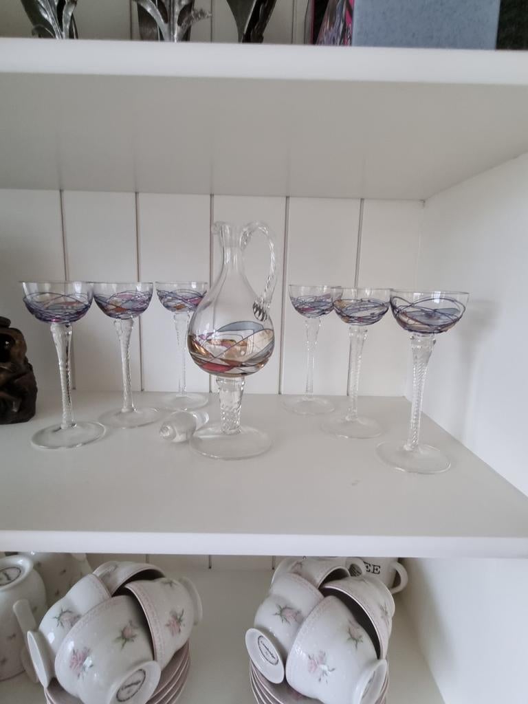 Karafset supermooi nooit gebruikt, Verzamelen, Glas en Borrelglaasjes, Ophalen of Verzenden, Overige typen