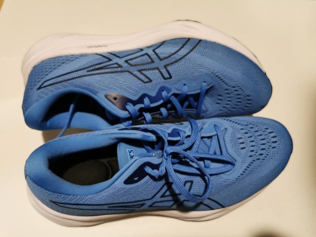 Asics Gel-Pulse 15 waterscape/black maat 44.5, Ophalen of Verzenden, Zo goed als nieuw, Zwart, Sportschoenen