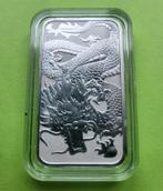 Dragon rectangle 2022 - 1 oz zilver, Verzenden, Zilver