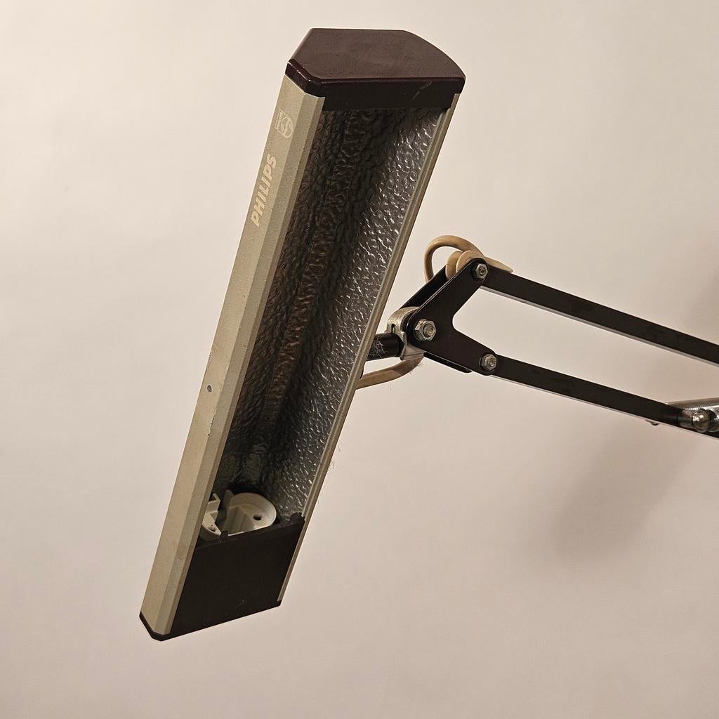 Philips TL Bureaulampe - Vintage Design, Gebruikt, Info@philips.com, Vintage, Industrieel, Ophalen of Verzenden