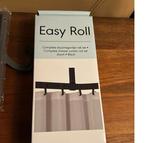 Sealskin Easy Roll douchestang (zwart) + gordijn (NIEUW), 75 cm of meer, Overige typen, Nieuw, Minder dan 100 cm