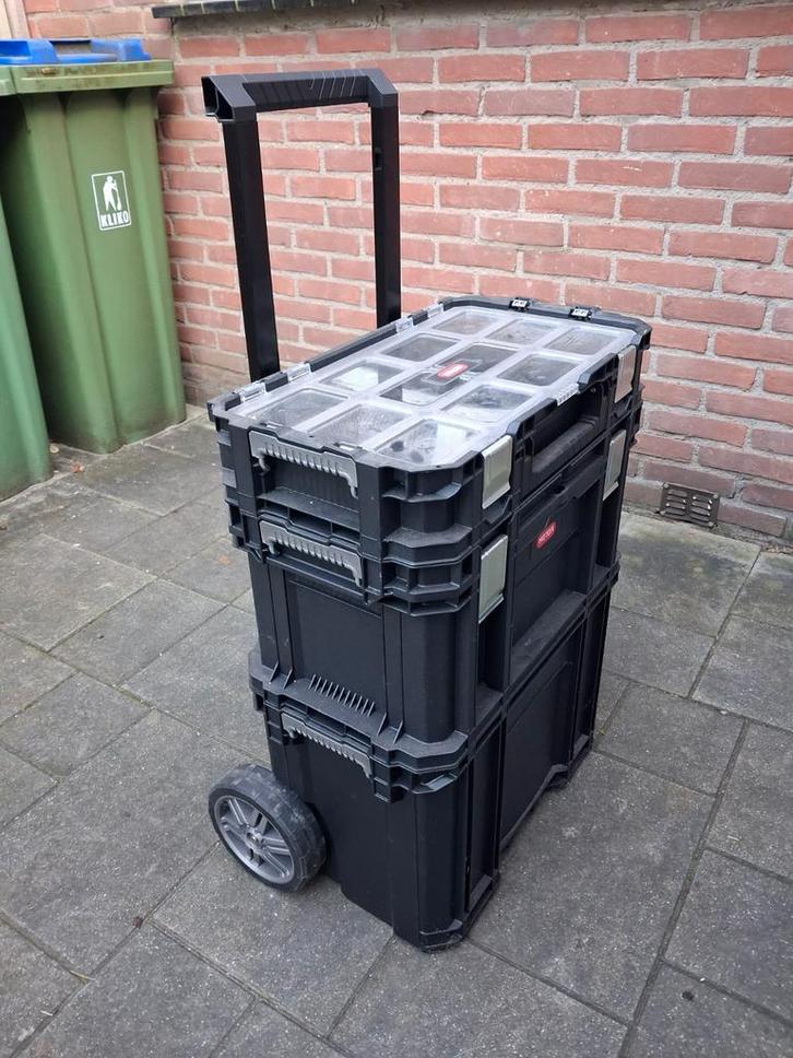 Keter Gereedschapskoffer op wielen - Modulair, Doe-het-zelf en Verbouw, Gereedschapskisten, Nieuw, Ophalen of Verzenden