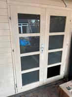 Opdek deuren buiten tuinhuis | T.e.a.b., Doe-het-zelf en Verbouw, Kozijnen en Schuifpuien, Ophalen, Gebruikt, Deurkozijn, 150 tot 225 cm