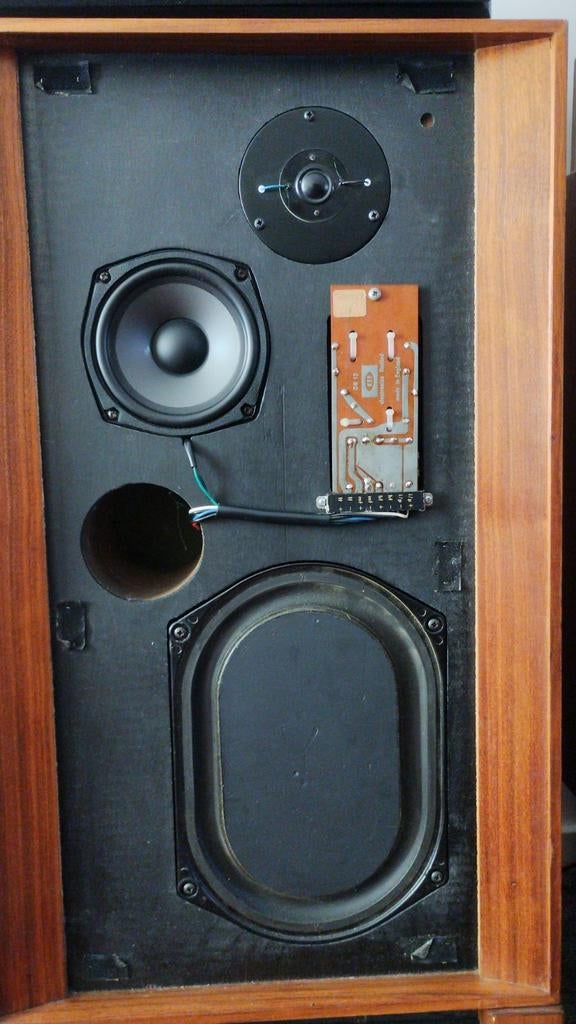 Kef Concerto refurbished luidsprekers jaren zeventig, Ophalen, 120 watt of meer, Front, Rear of Stereo speakers, Overige merken